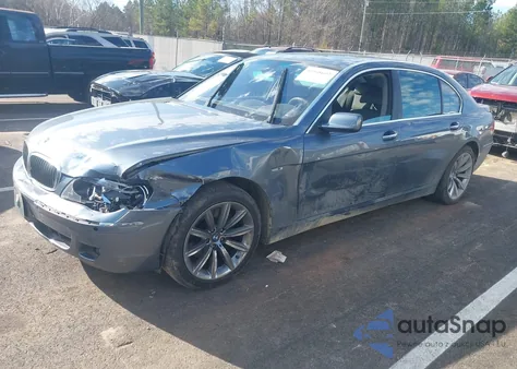 2007 BMW 750Li z USA, uszkodzony, nr VIN WBAHN83517DT73980